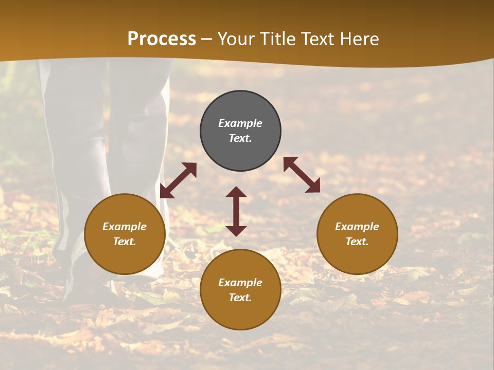 Brown Women Trail PowerPoint Template