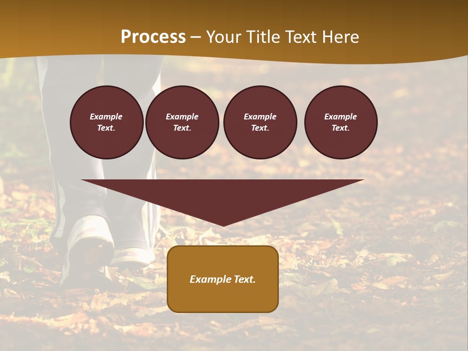 Brown Women Trail PowerPoint Template