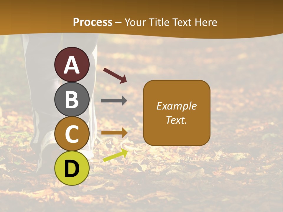 Brown Women Trail PowerPoint Template