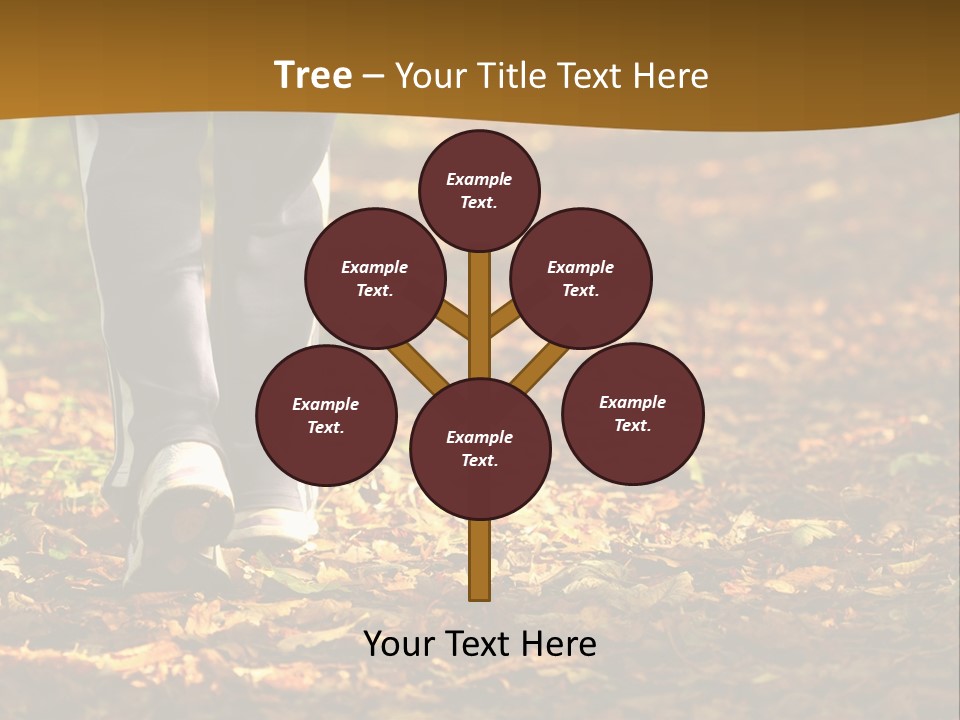 Brown Women Trail PowerPoint Template