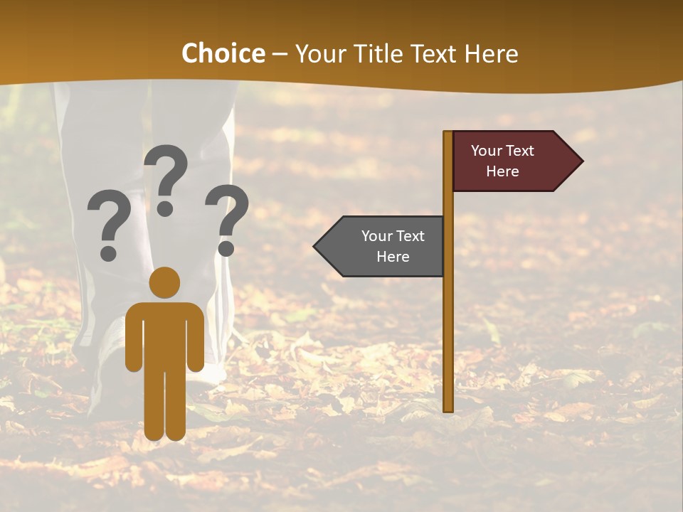 Brown Women Trail PowerPoint Template