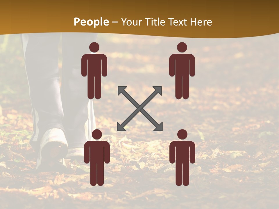 Brown Women Trail PowerPoint Template