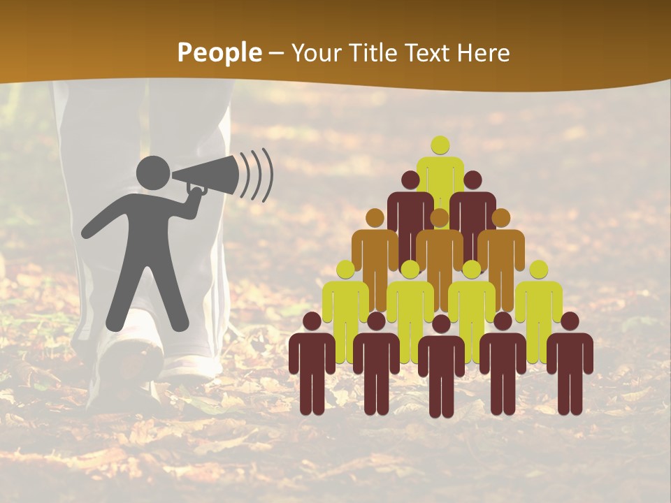 Brown Women Trail PowerPoint Template