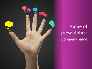 Community Smiley Hug PowerPoint Template