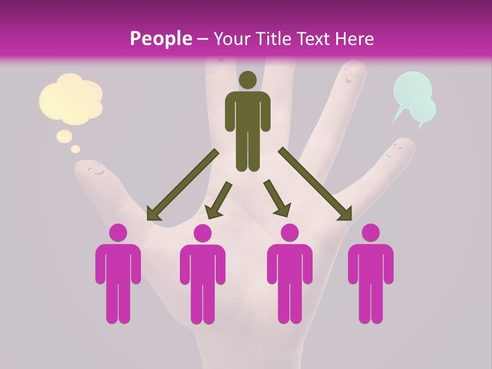 Community Smiley Hug PowerPoint Template