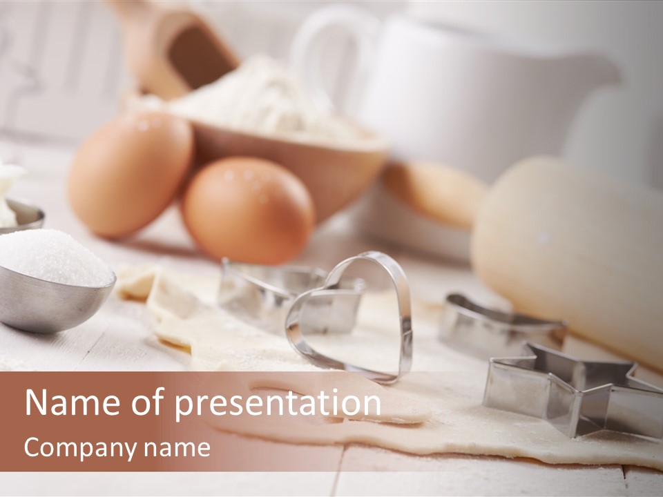 Food Baker Butter PowerPoint Template