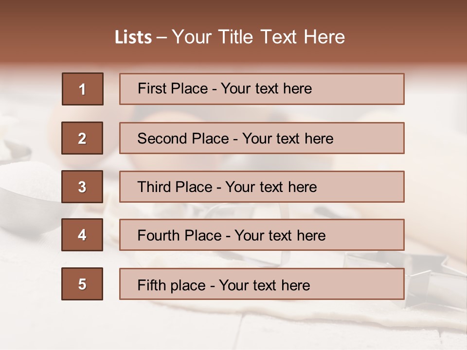 Food Baker Butter PowerPoint Template