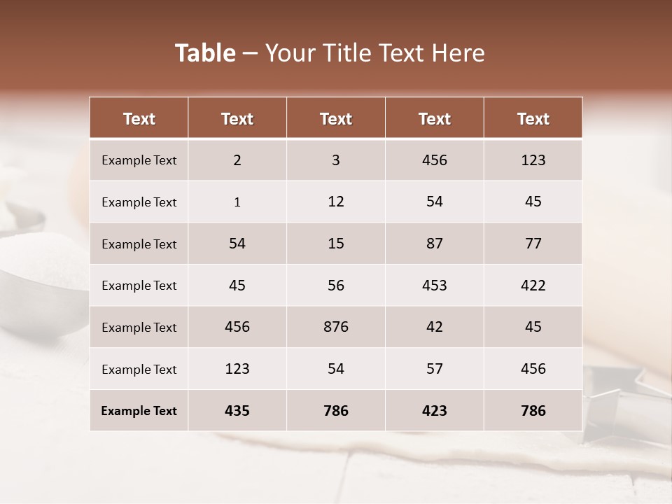 Food Baker Butter PowerPoint Template