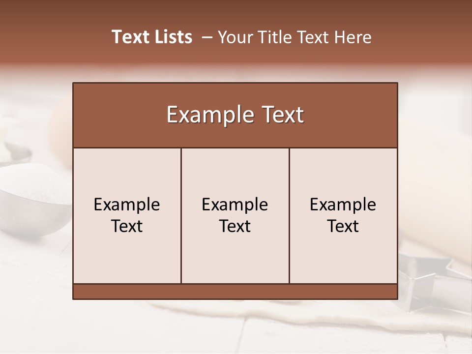 Food Baker Butter PowerPoint Template