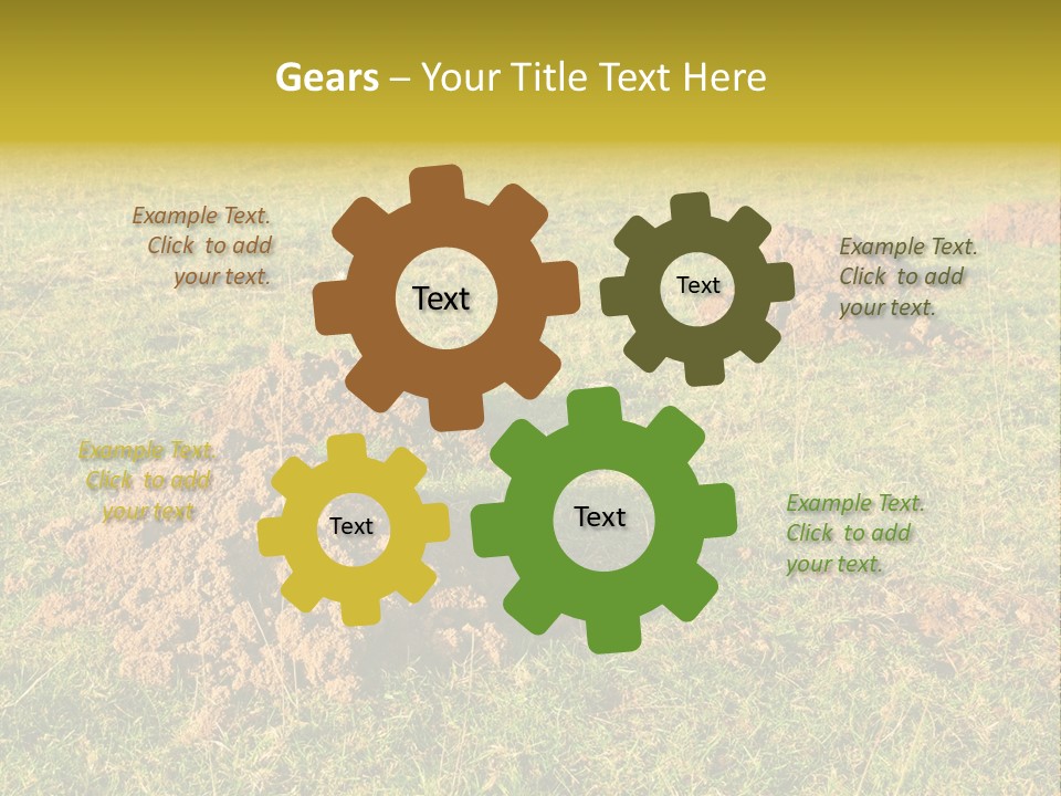 Cavity Danger Grass PowerPoint Template