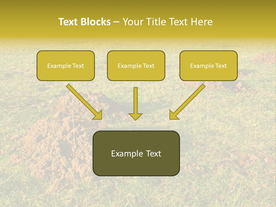 Cavity Danger Grass PowerPoint Template