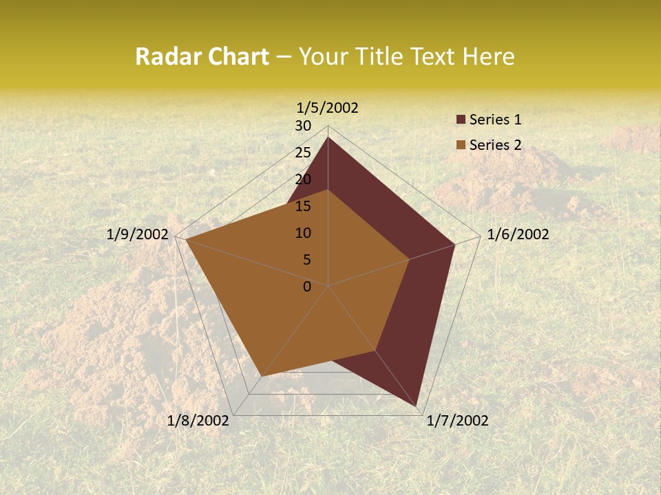 Cavity Danger Grass PowerPoint Template