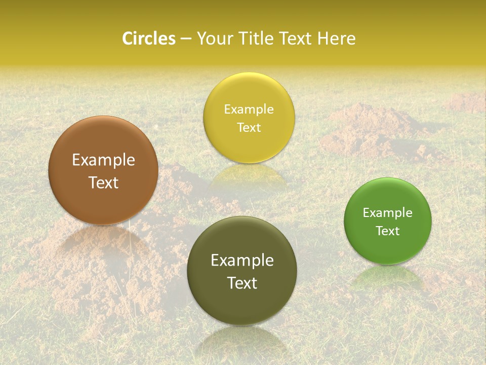 Cavity Danger Grass PowerPoint Template