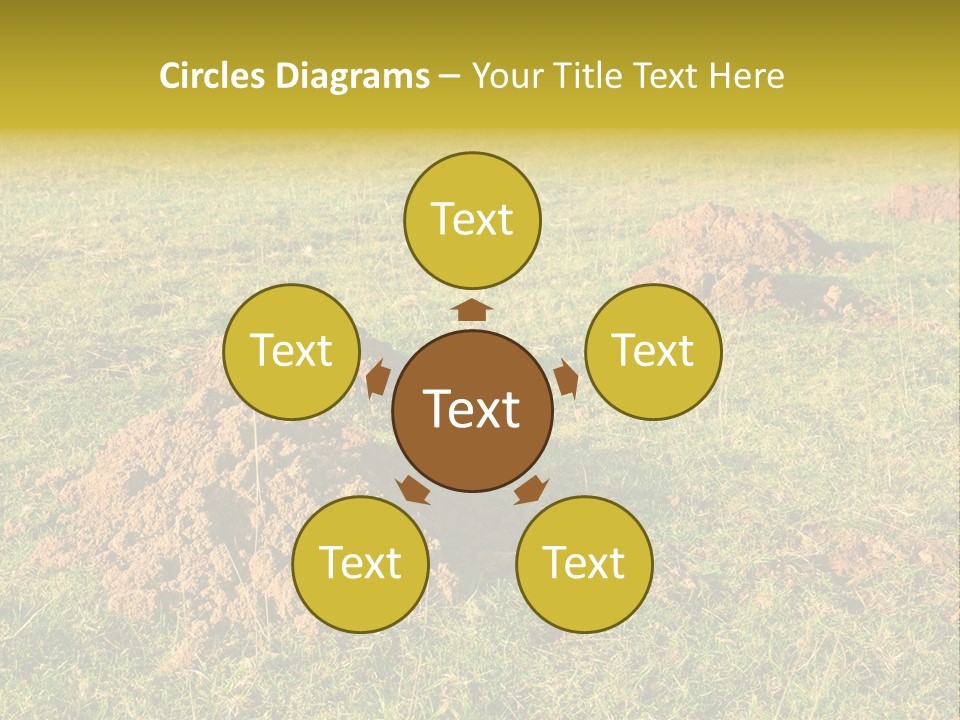 Cavity Danger Grass PowerPoint Template