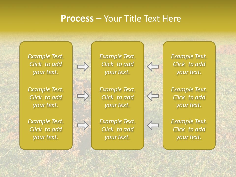 Cavity Danger Grass PowerPoint Template