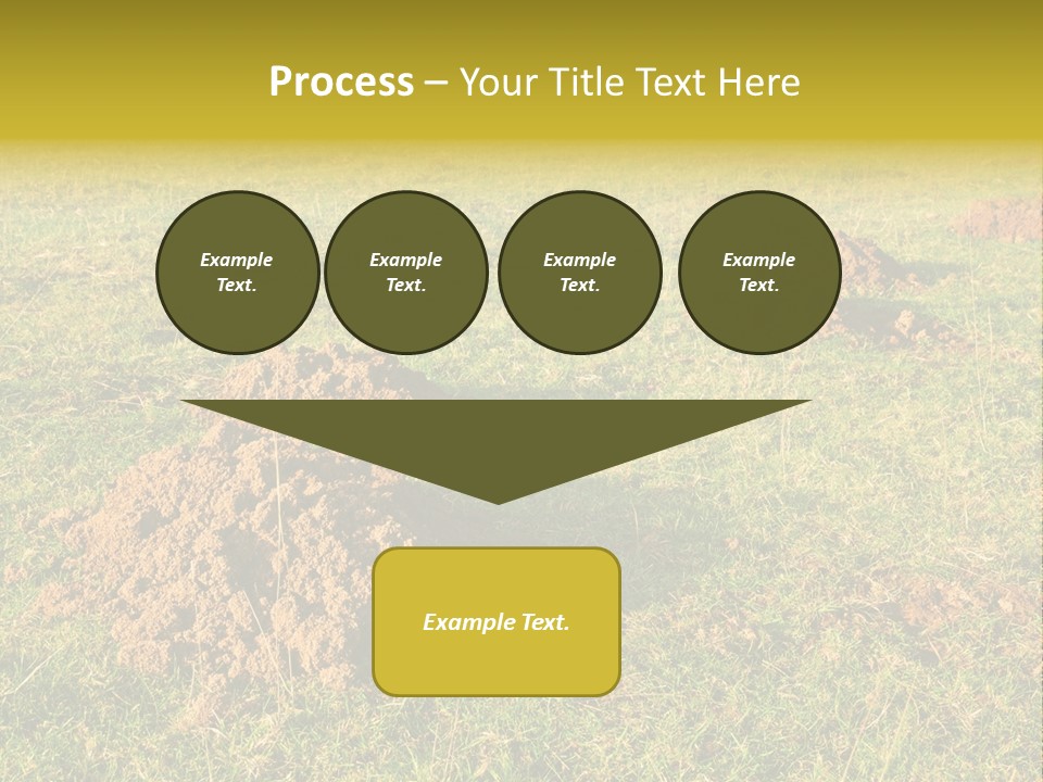 Cavity Danger Grass PowerPoint Template