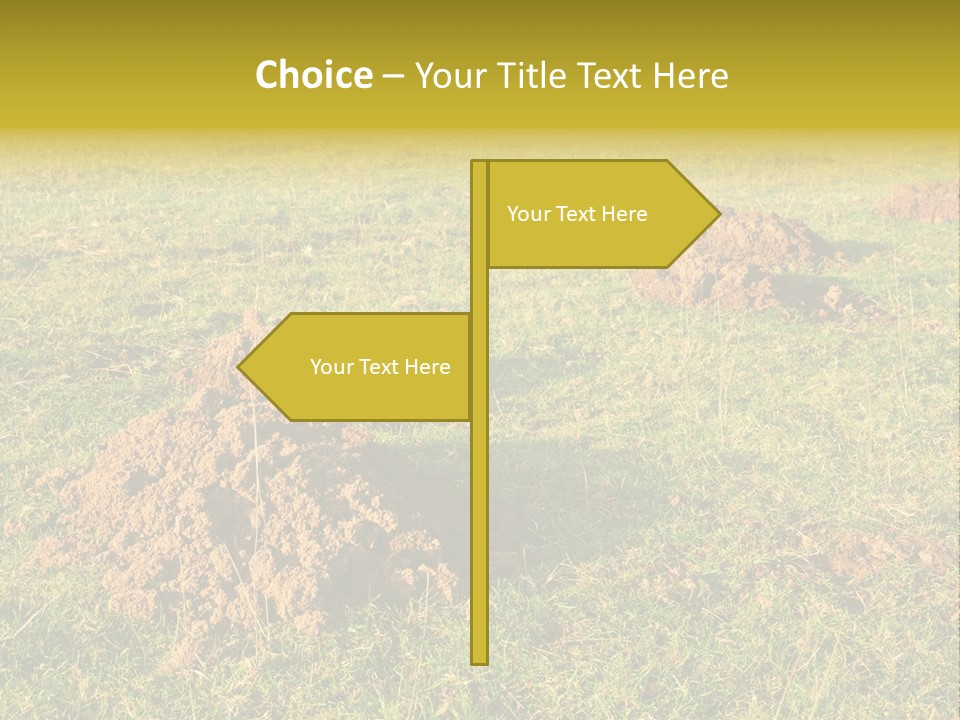 Cavity Danger Grass PowerPoint Template