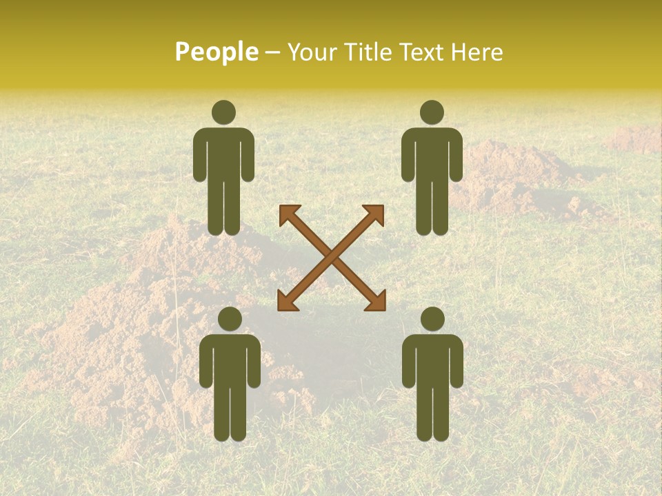 Cavity Danger Grass PowerPoint Template