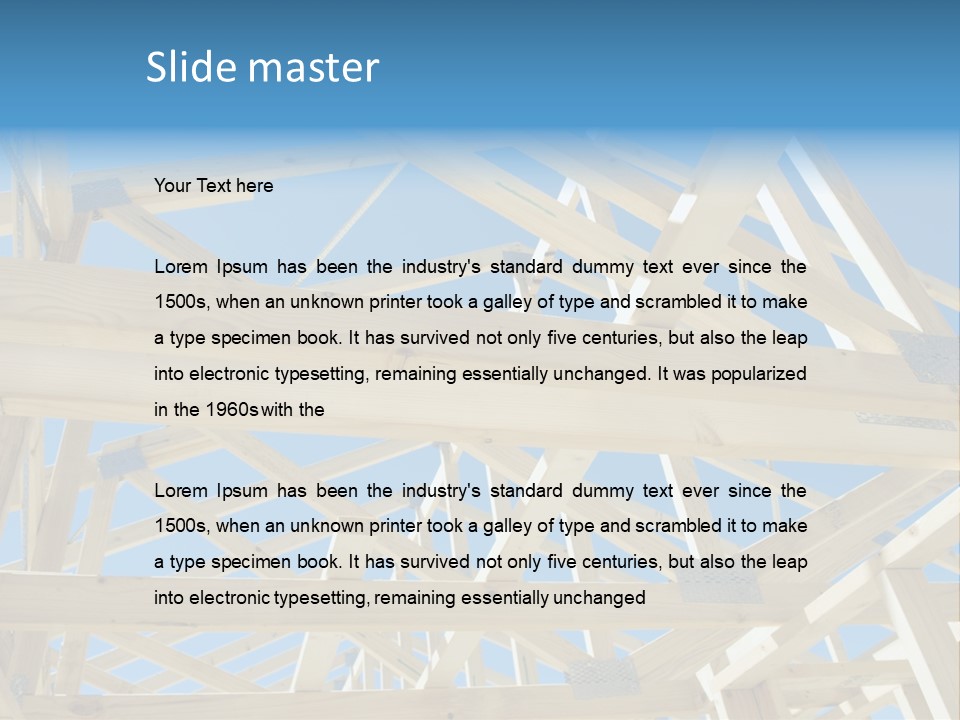 Project Property Wall Roofing PowerPoint Template