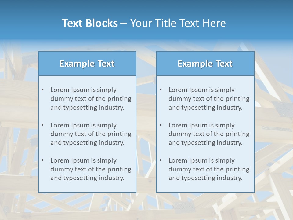 Project Property Wall Roofing PowerPoint Template