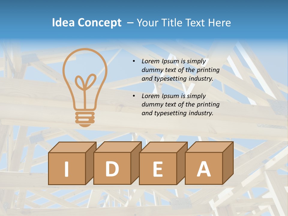 Project Property Wall Roofing PowerPoint Template