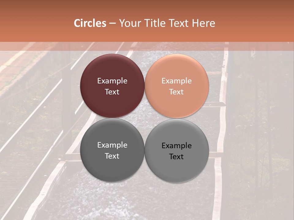 Track Railway Container PowerPoint Template