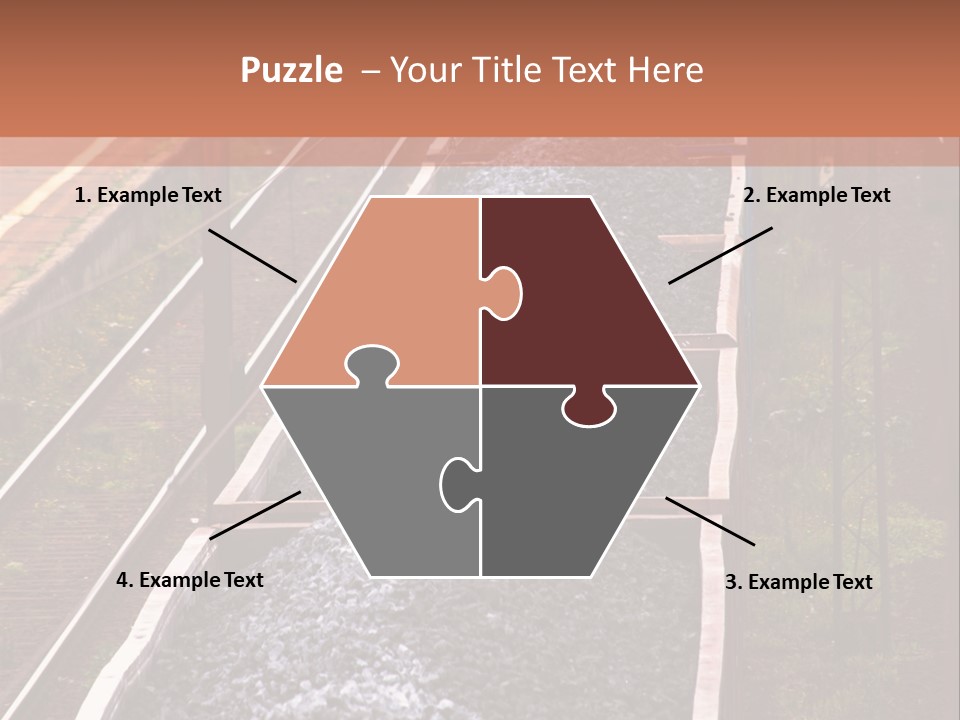 Track Railway Container PowerPoint Template