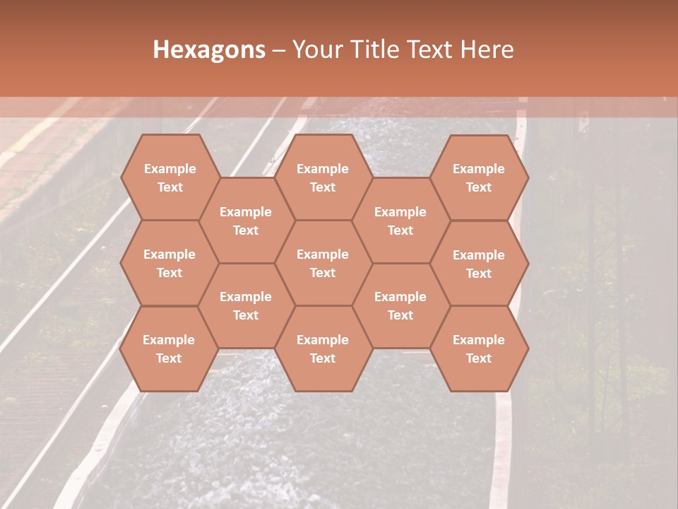 Track Railway Container PowerPoint Template