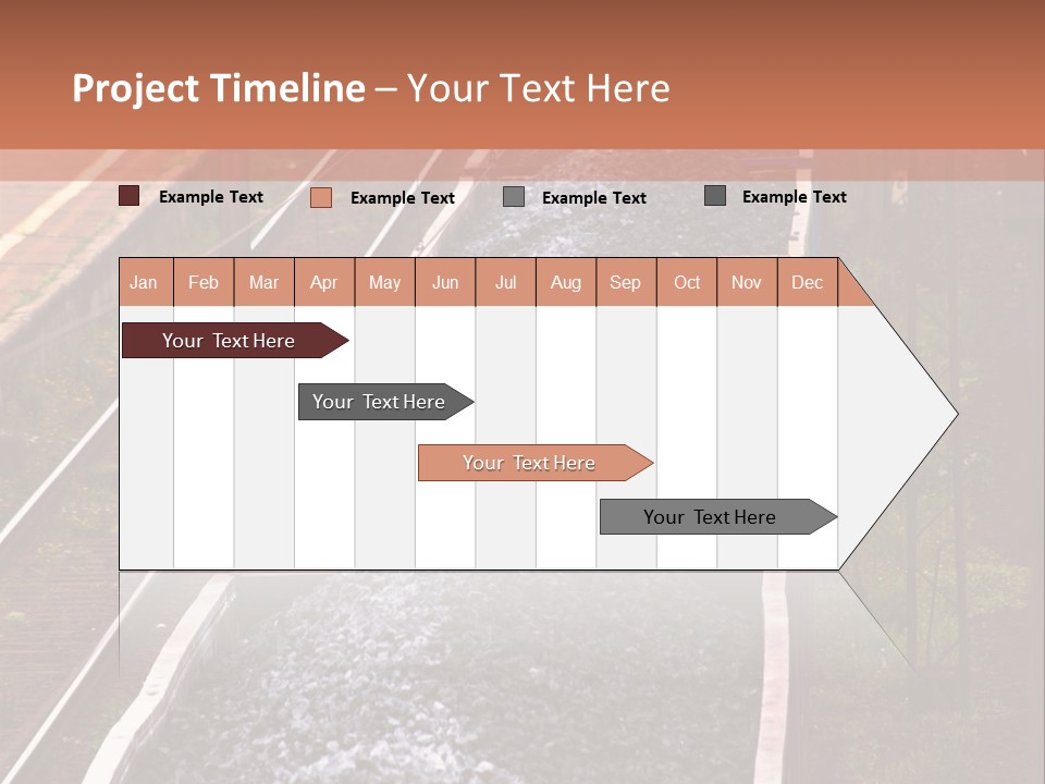 Track Railway Container PowerPoint Template