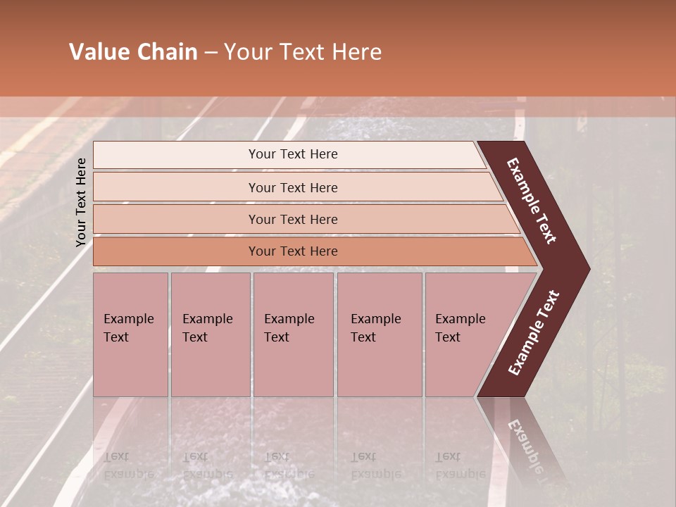 Track Railway Container PowerPoint Template