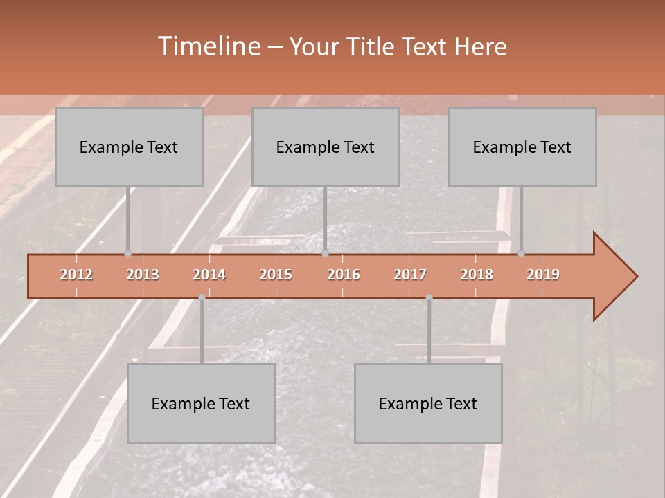 Track Railway Container PowerPoint Template