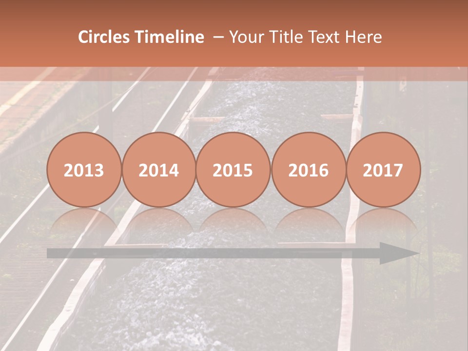 Track Railway Container PowerPoint Template