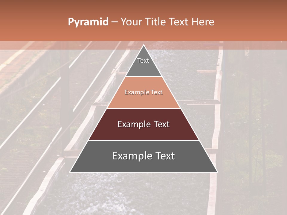 Track Railway Container PowerPoint Template