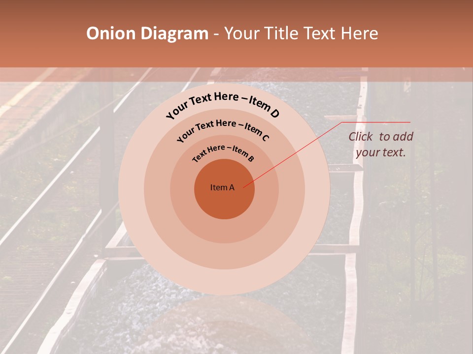 Track Railway Container PowerPoint Template