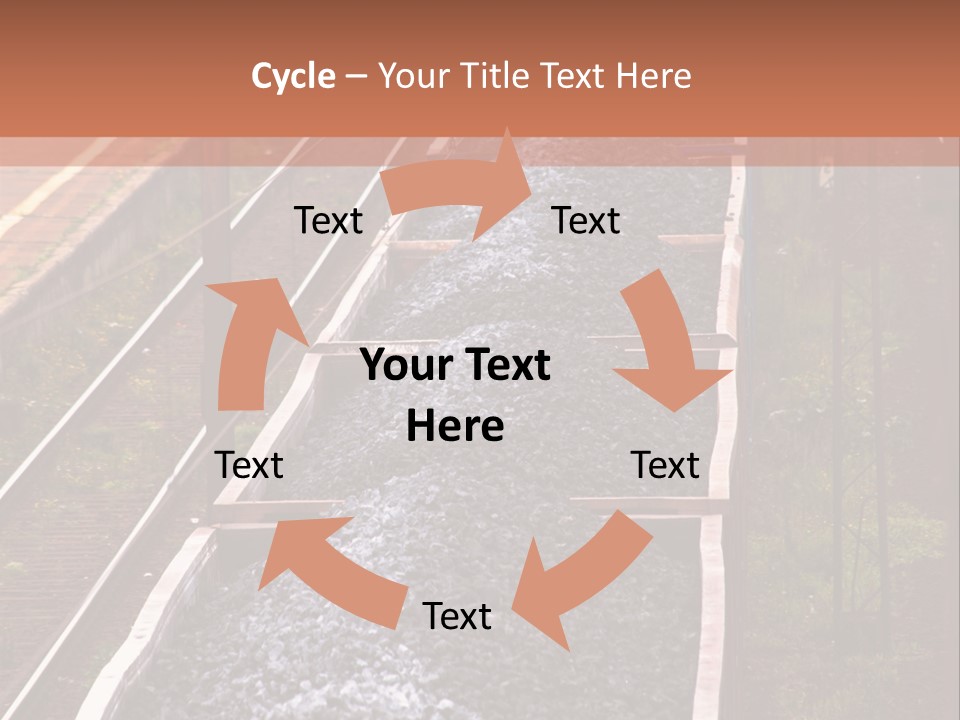 Track Railway Container PowerPoint Template