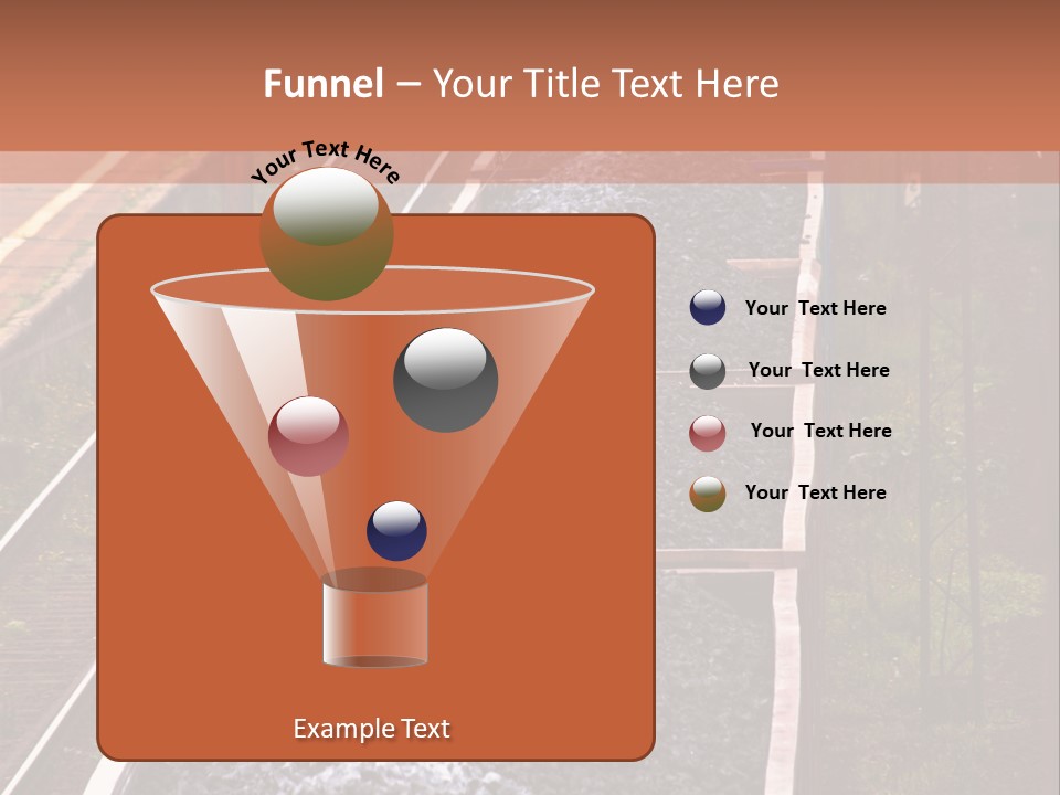 Track Railway Container PowerPoint Template