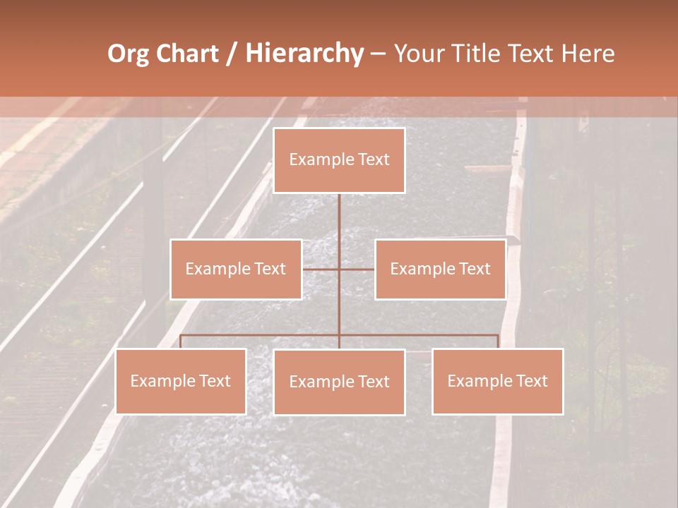 Track Railway Container PowerPoint Template