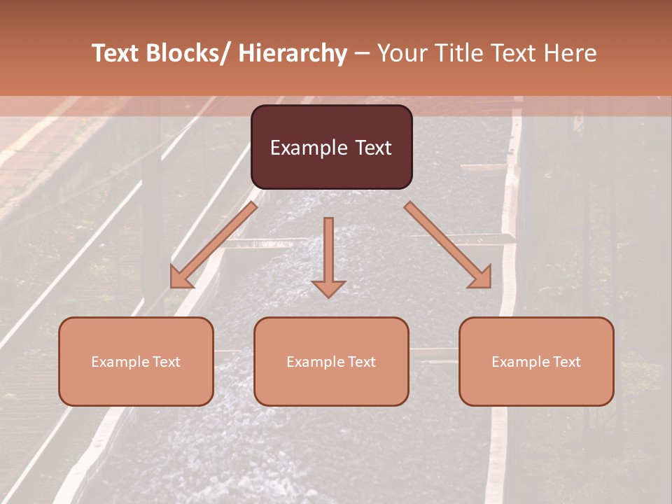 Track Railway Container PowerPoint Template