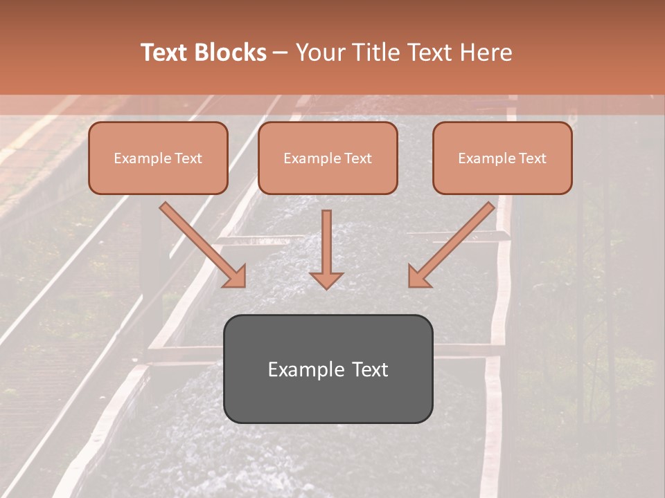 Track Railway Container PowerPoint Template