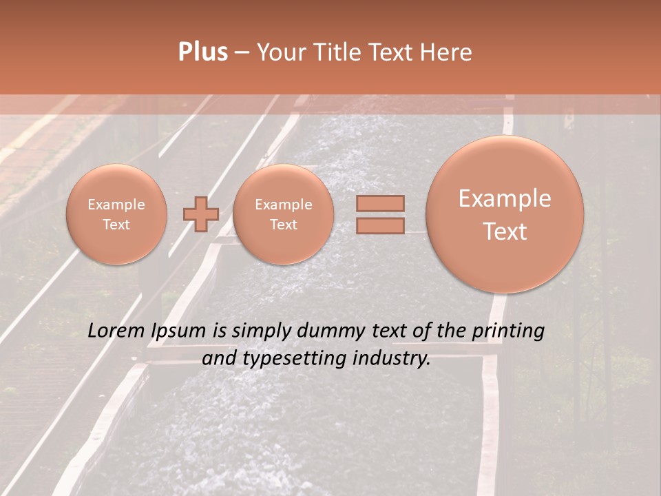 Track Railway Container PowerPoint Template