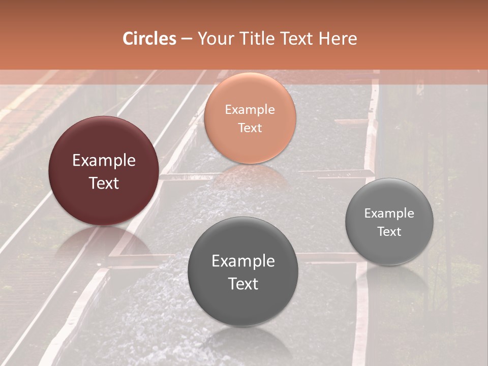 Track Railway Container PowerPoint Template
