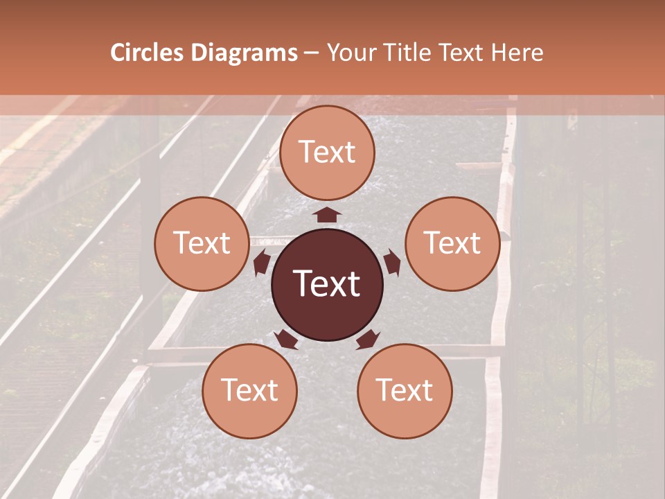 Track Railway Container PowerPoint Template