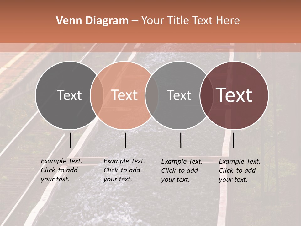 Track Railway Container PowerPoint Template