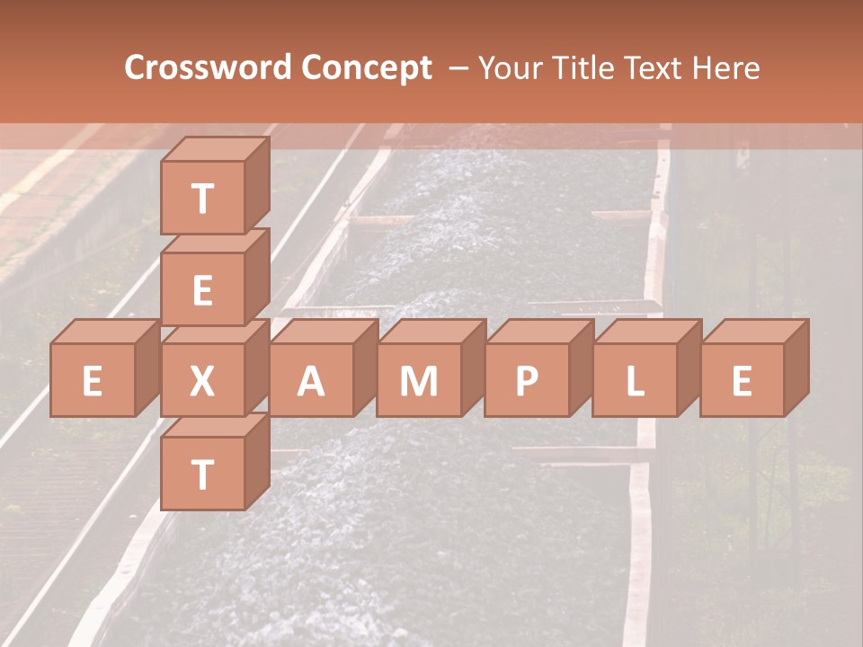Track Railway Container PowerPoint Template