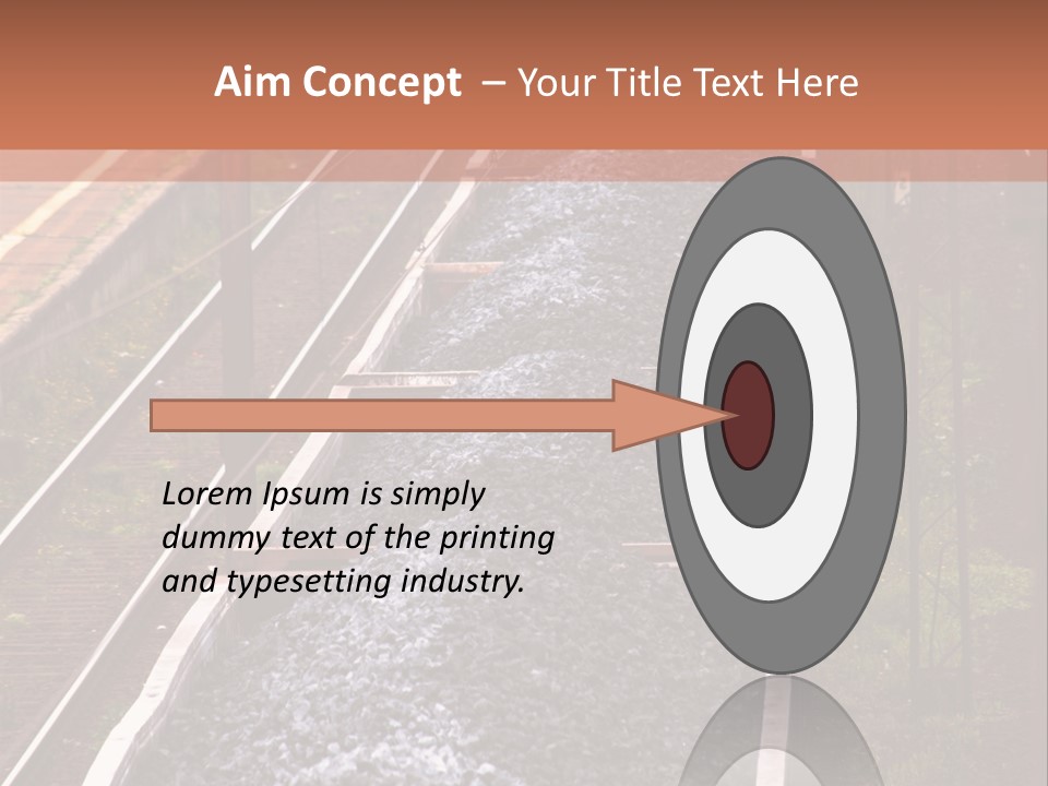 Track Railway Container PowerPoint Template