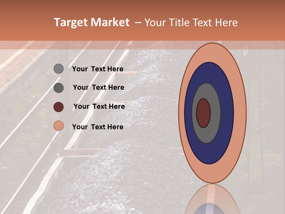 Track Railway Container PowerPoint Template
