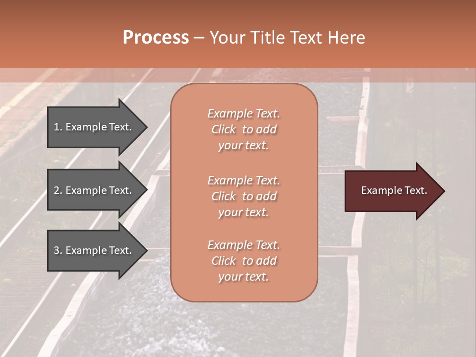 Track Railway Container PowerPoint Template