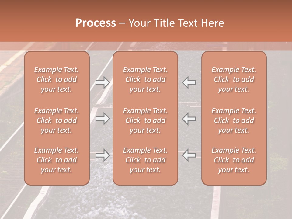 Track Railway Container PowerPoint Template