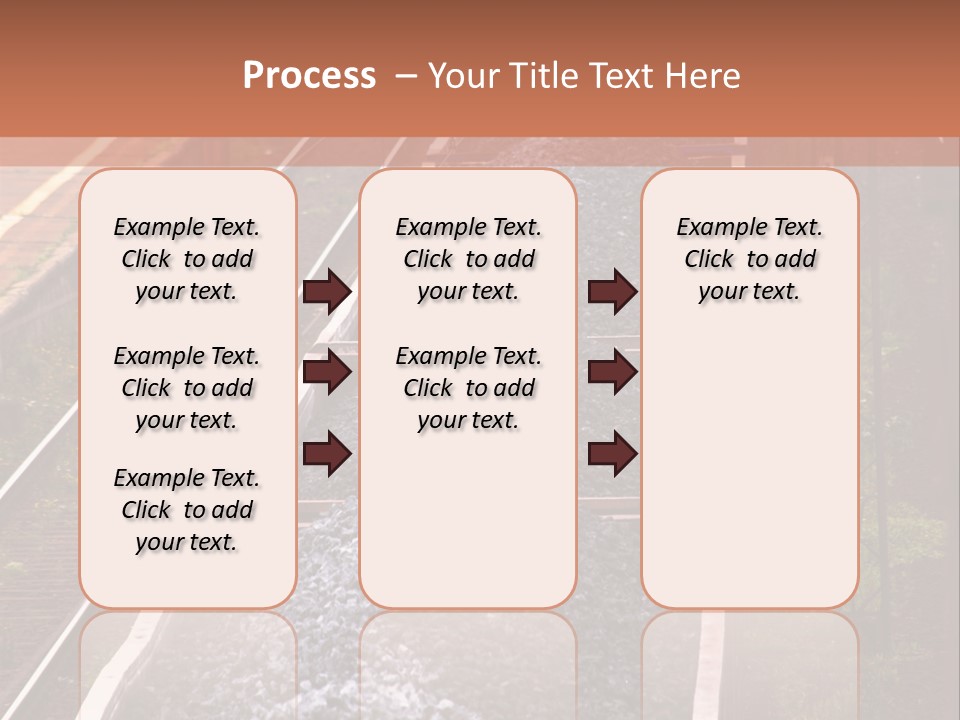 Track Railway Container PowerPoint Template