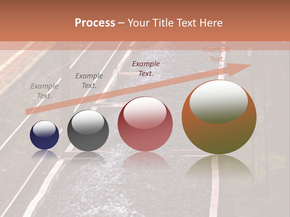 Track Railway Container PowerPoint Template